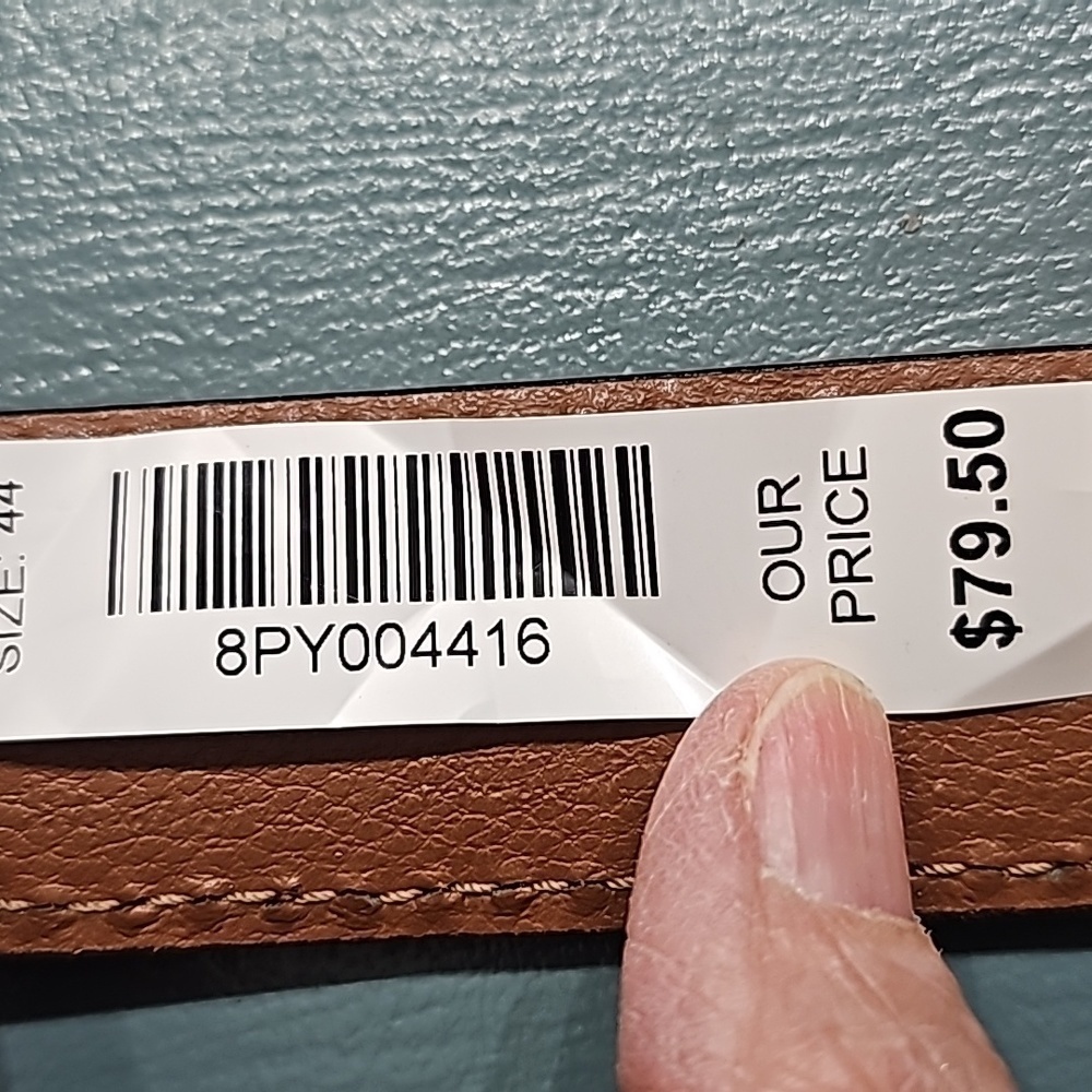 Jos A. BANK, Tan genuine leather. Hand‎ crafted in Italy. Size 44. NWT.